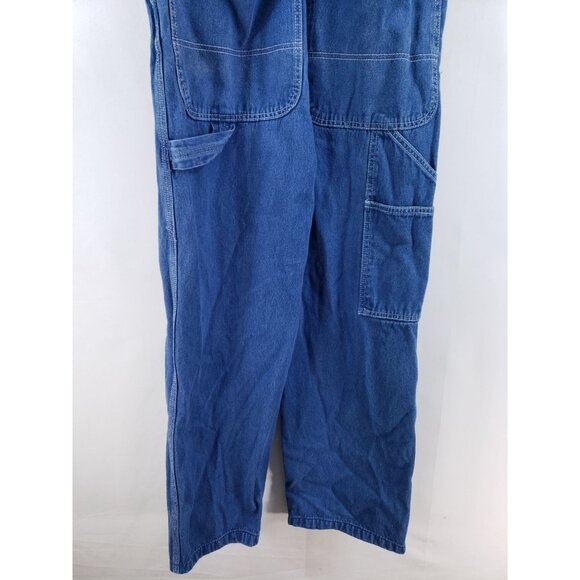 Liberty Mens Denim Bib Overalls 34x30 Cotton Medium Wash - Picture 3 of 9